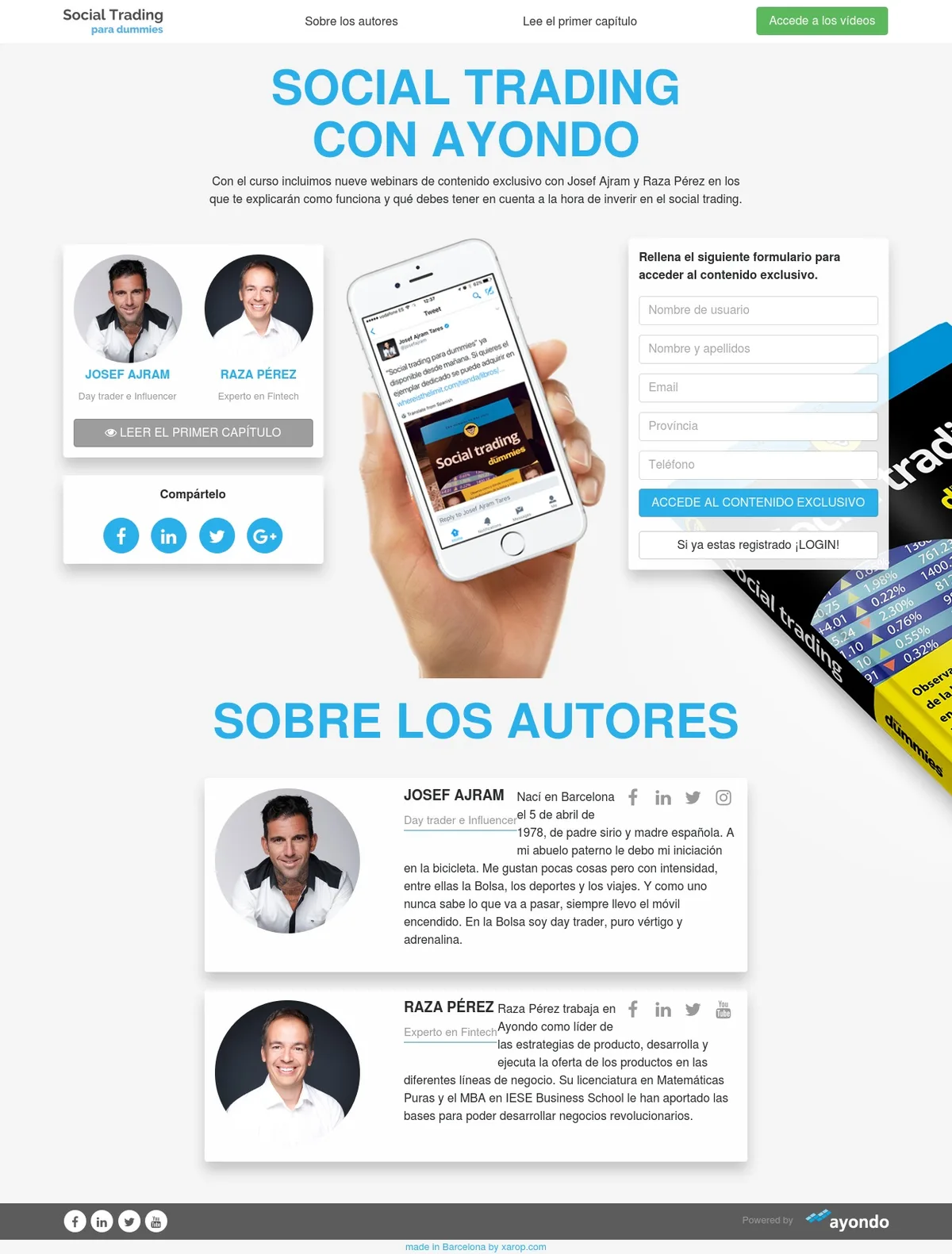 Landing Page Social Trading