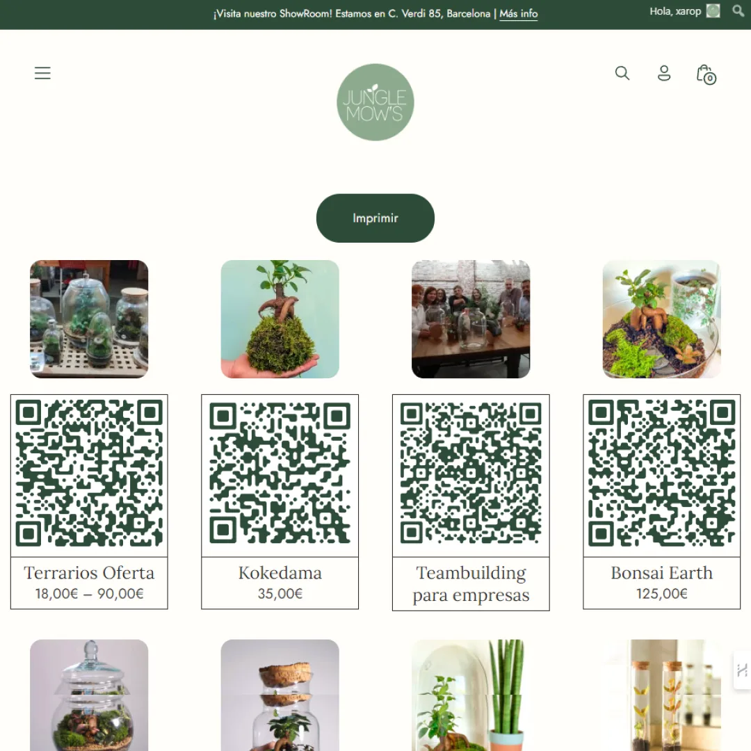 eCommerce & ShowRoom with QR