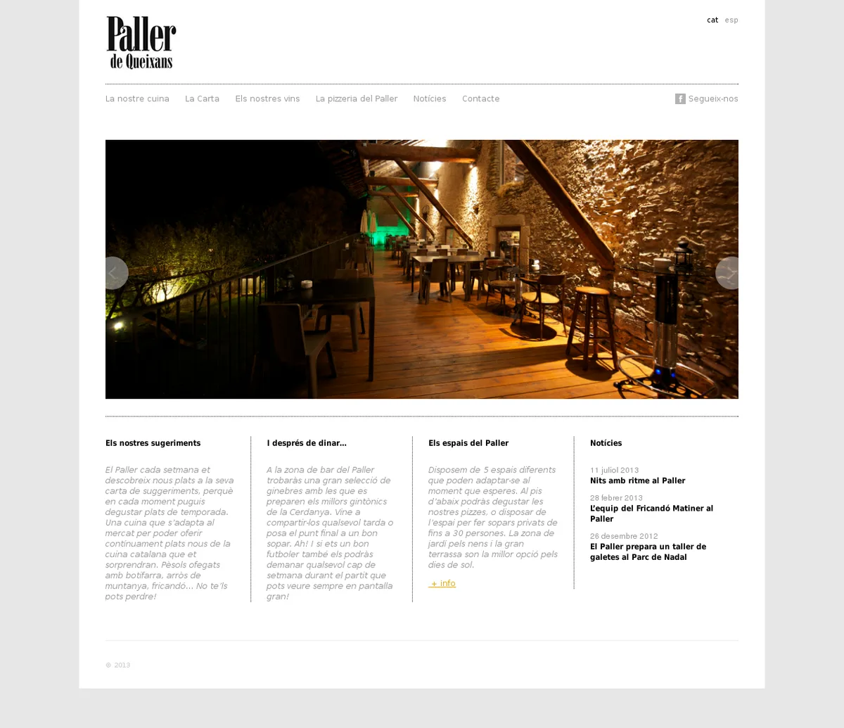 Web de restaurante